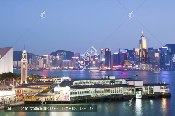 香港港的日落