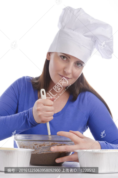 烘焙中的女人