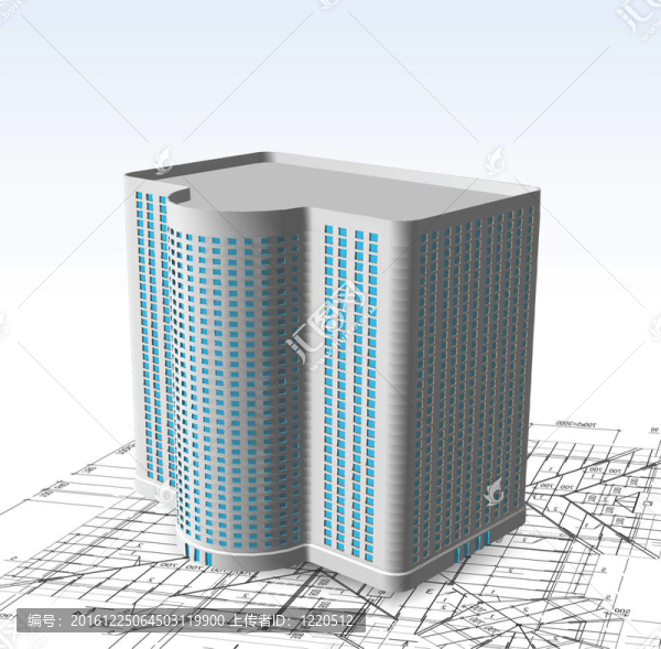 現(xiàn)代白色建筑。
