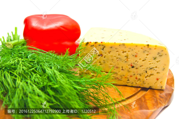 辣椒粉白色的奶酪