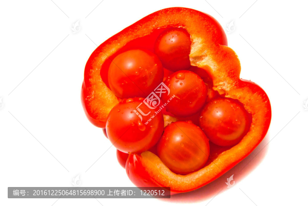 鮮椒和櫻桃番茄