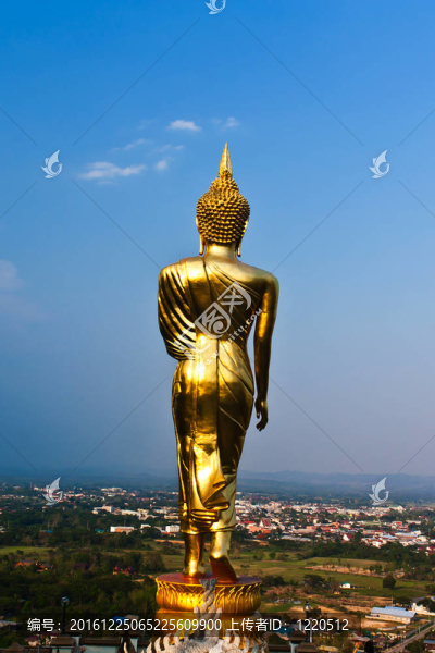 如來(lái)佛祖站在山的Wat,Phra，考NOI；Nan,Provin