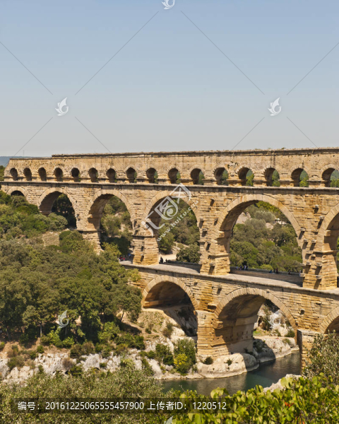 羅馬水渠-,Pont,du,Gard