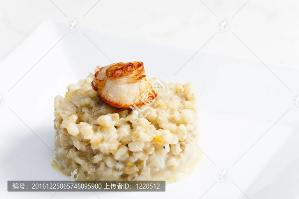 用薏米燴飯炒Saint,Jacques,mollusc