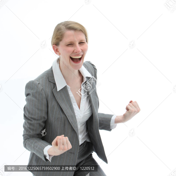 狂喜的女人笑