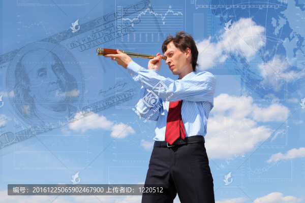 年輕的businessnman期待