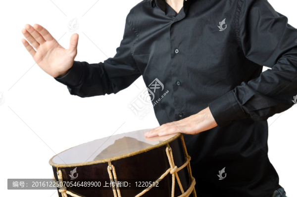 鼓手鼓白色