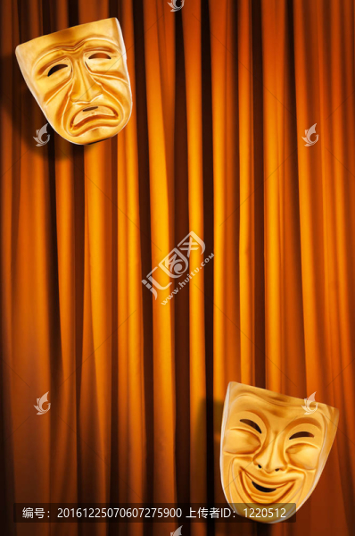 帶面具的戲劇表演概念
