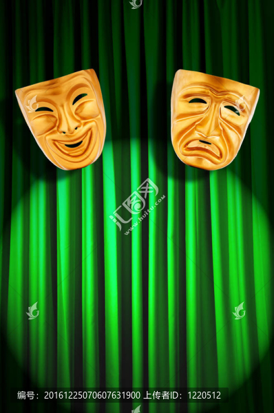 帶面具的戲劇表演概念