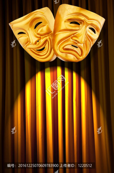 帶面具的戲劇表演概念