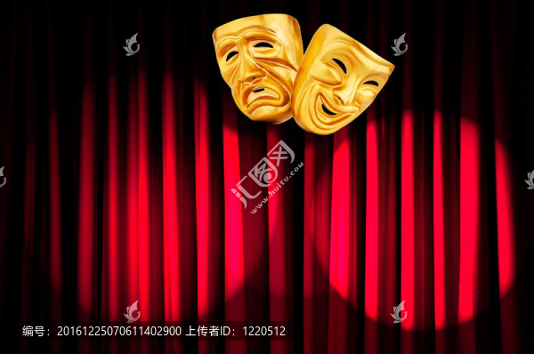 帶面具的戲劇表演概念