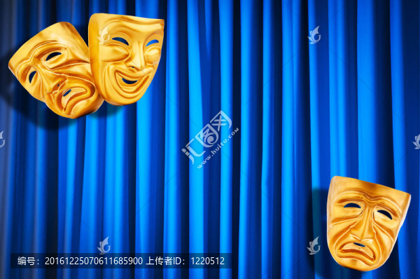 帶面具的戲劇表演概念