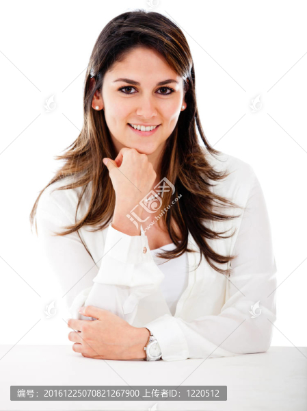 快樂的女商人