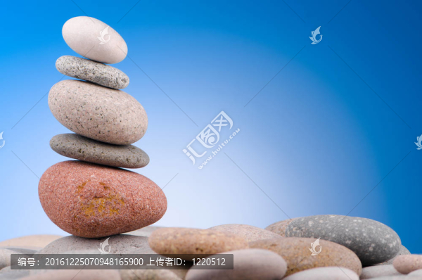 卵石堆積反對梯度背景