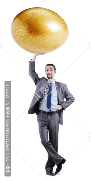人與金蛋隔白