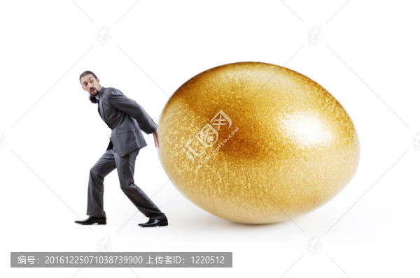 人與金蛋隔白
