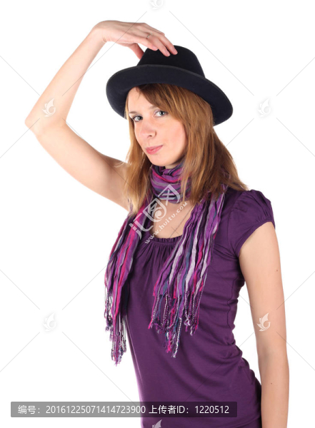 戴帽子的女孩