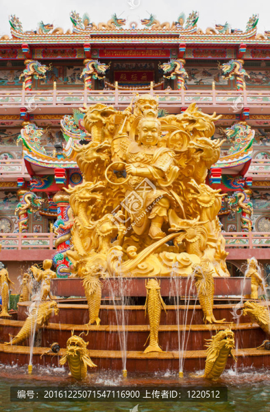 寺廟中國雕像