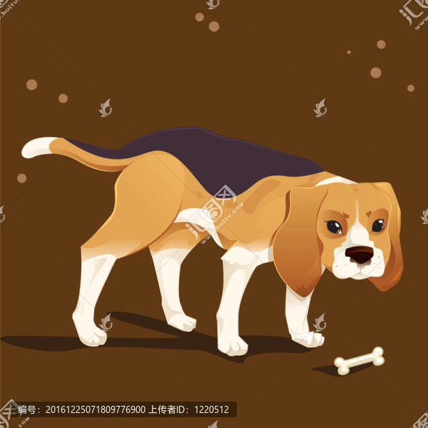 比格獵犬和食物