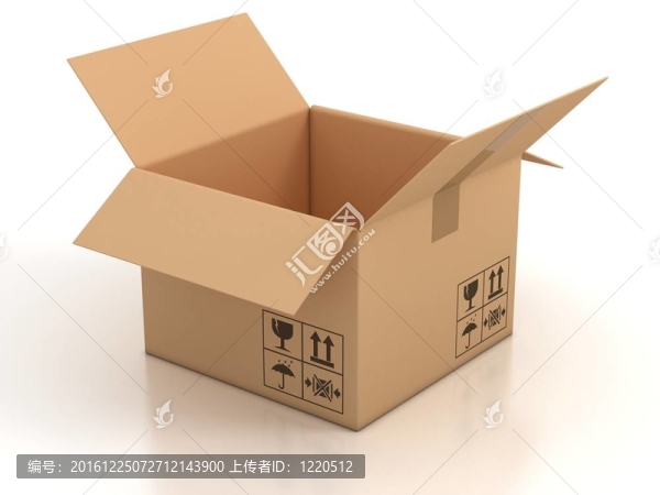 打開空紙箱