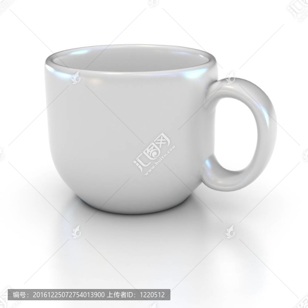 空白白咖啡杯