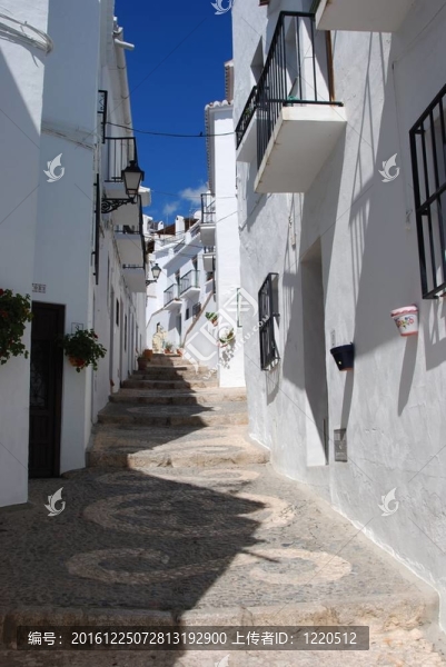 村街；Frigiliana；西班牙。