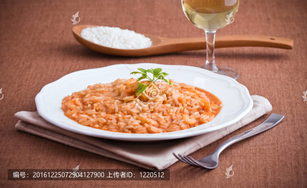 蝦仁燴飯。