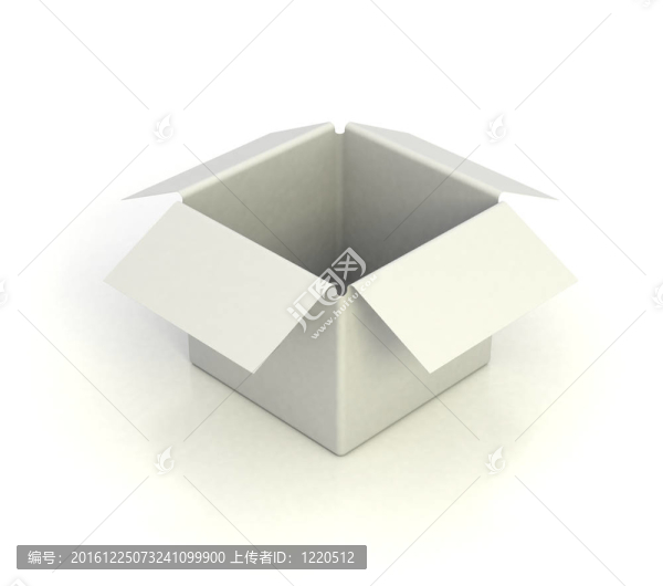 白色的空盒子