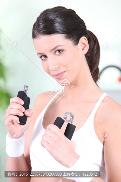 黑女人的啞鈴