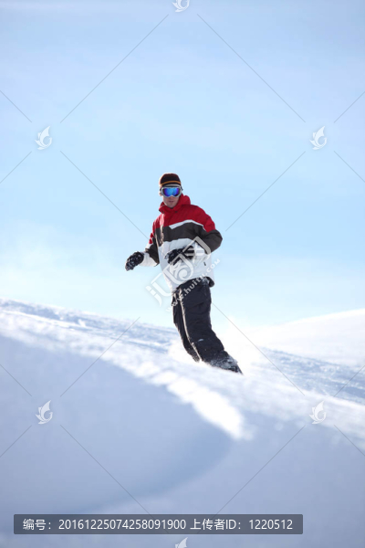 滑雪板在行動