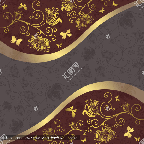 灰紫金框
