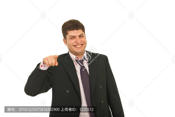 笑商人指著你