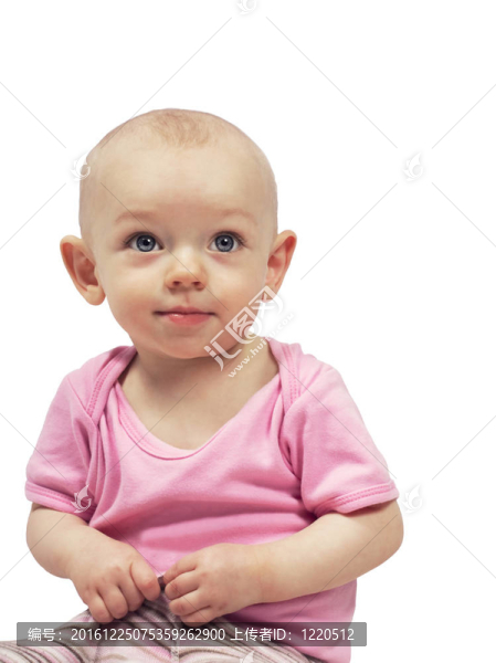可愛的小女孩表情