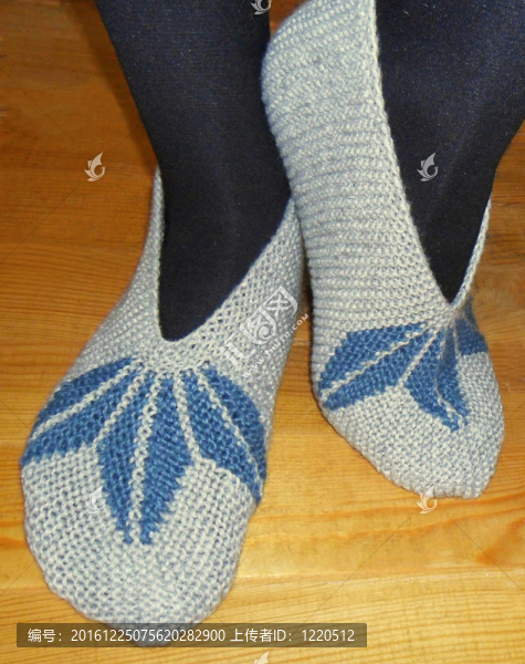 手工針織女拖鞋