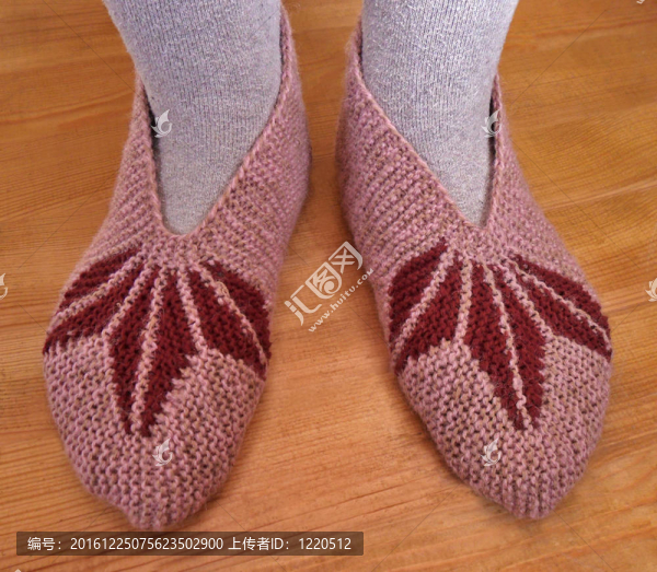手工針織女拖鞋