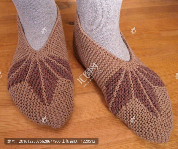 手工針織女拖鞋