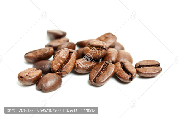 褐色的咖啡豆