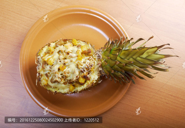 烤奶酪配菠蘿烤
