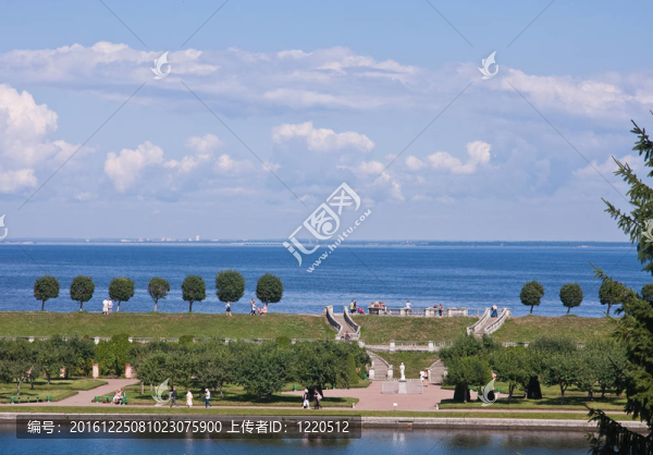 在圣彼得堡的夏宮花園；俄羅斯。