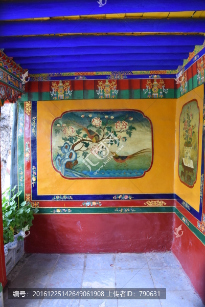 羅布林卡,墻壁彩繪