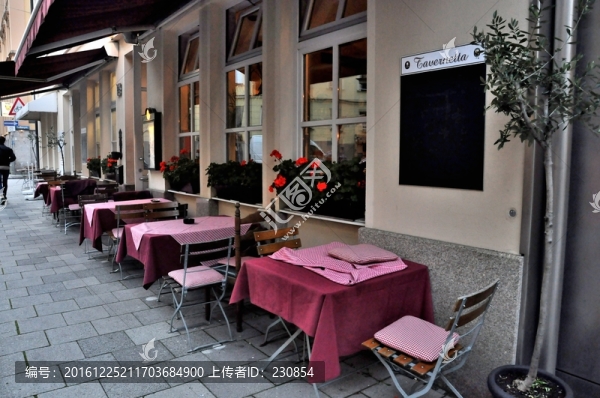 露天餐廳,德國街景