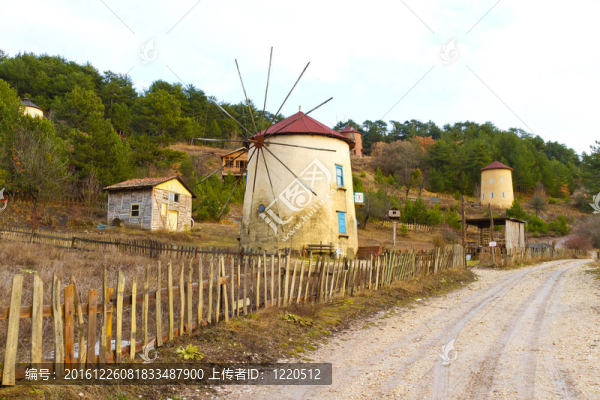從cubuk湖風(fēng)車；土耳其
