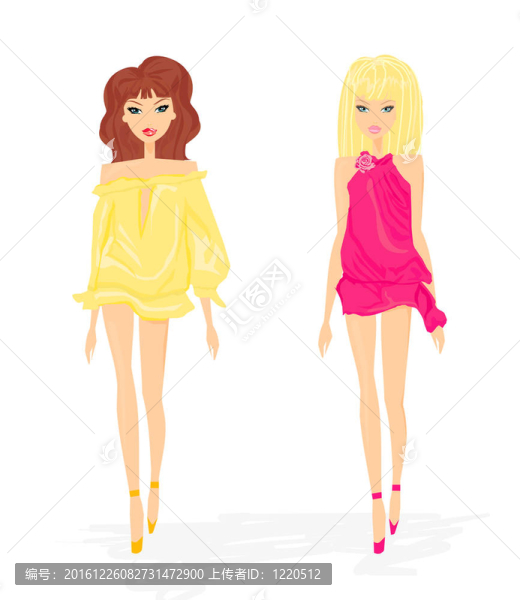 性感時(shí)尚購(gòu)物女孩