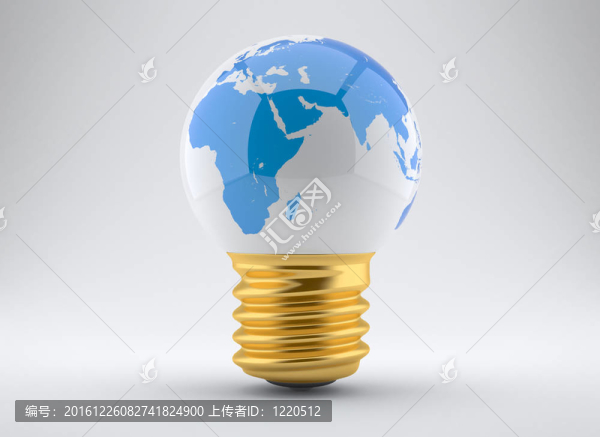 能量的概念。地球燈泡