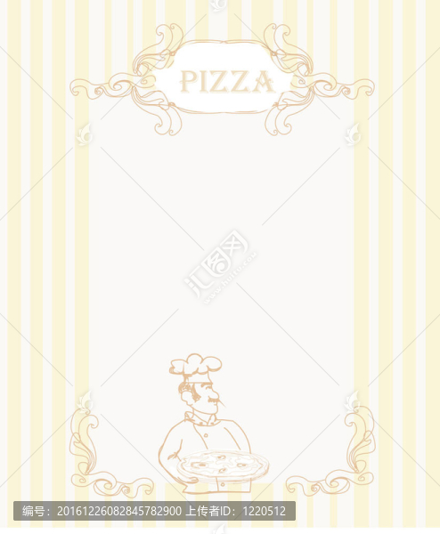 比薩菜單模板
