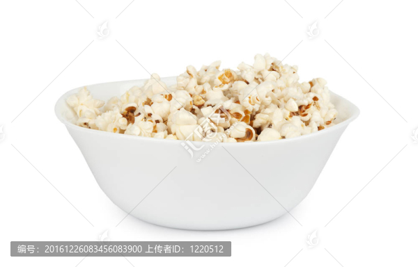 爆米花在碗里