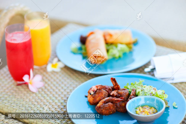 美味的亞洲食品