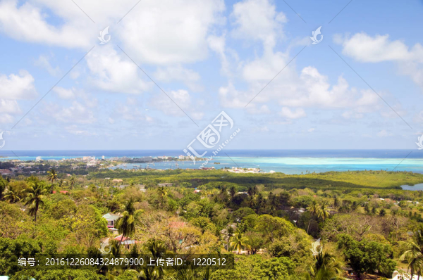 全景圣安德烈斯島加勒比海哥倫比亞南部的美國(guó)