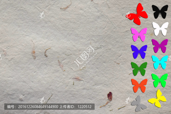 蝴蝶；兒童卡片插圖