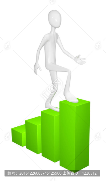 男子用畫架孤立在白色背景。